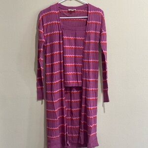 Tank top and Cardigan Set